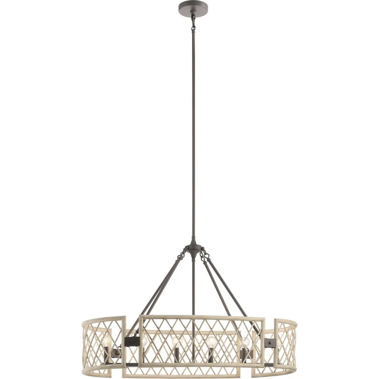 Oana Six-Light Oval Chandelier - Frankwebs