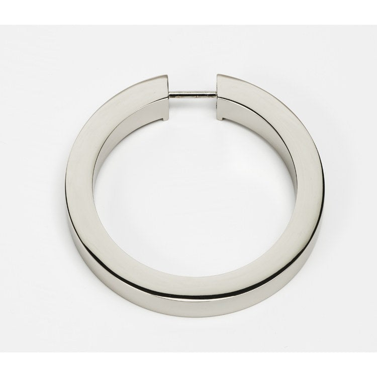 Ring Flat Round Polished Nickel 3 Inch Brass - Frankwebs