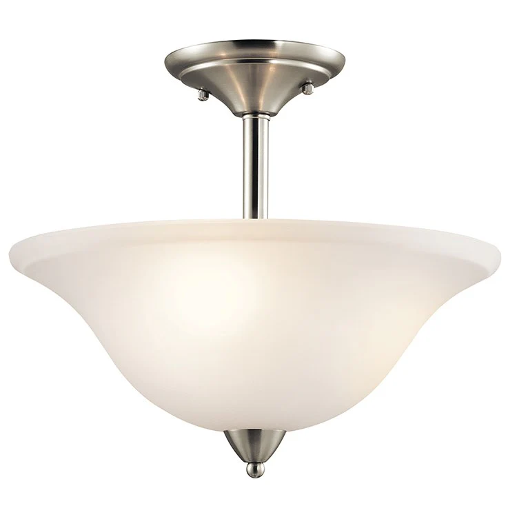 Nicholson Three-Light Semi-Flush Mount Ceiling Fixture - Frankwebs