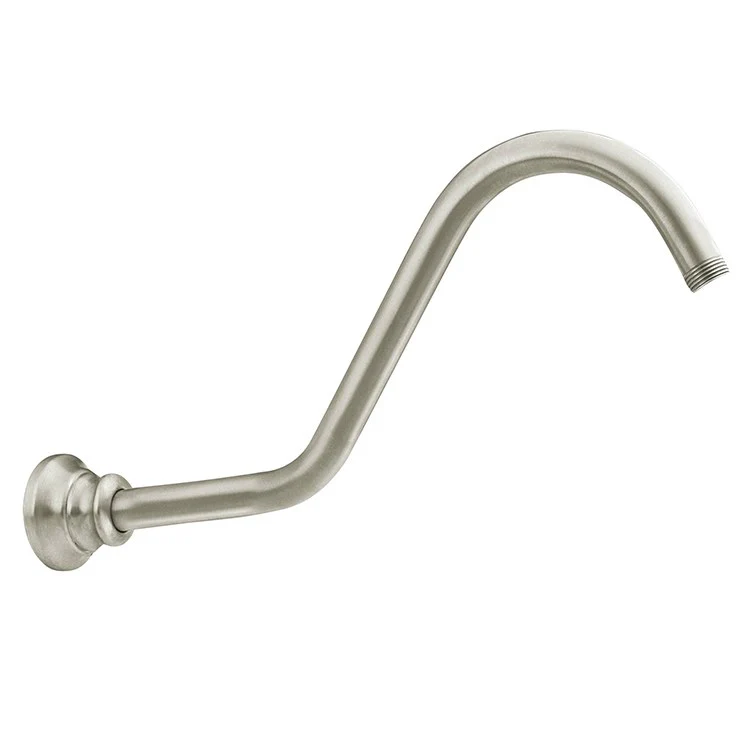 Shower Arm Waterhill with Flange Brushed Gold 14 Inch 1/2 Inch IPS Metal - Frankwebs