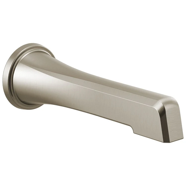 Tub Spout Levoir Non-Diverter Brilliance Luxe Nickel Brass Wall Mount 10-1/8 Inch - Frankwebs