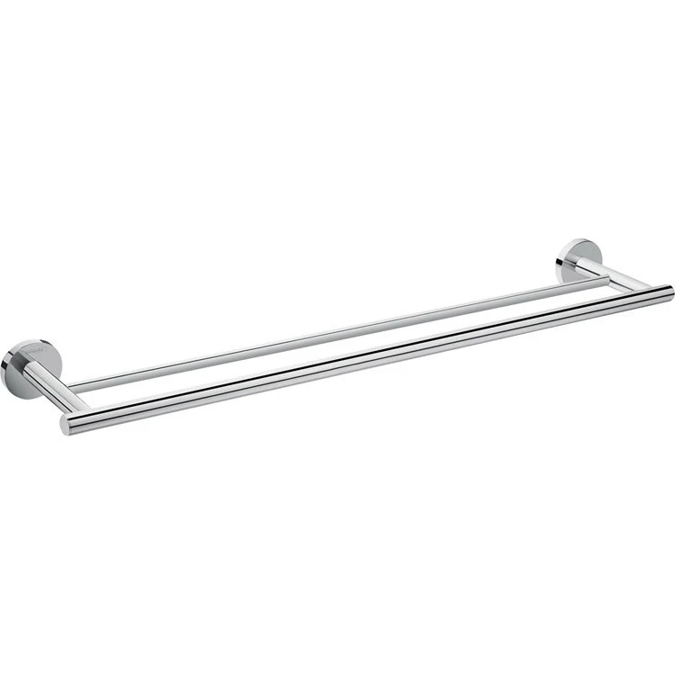 Towel Bar Logis Universal 25-1/3W Inch Double Chrome Brass/Metal - Frankwebs