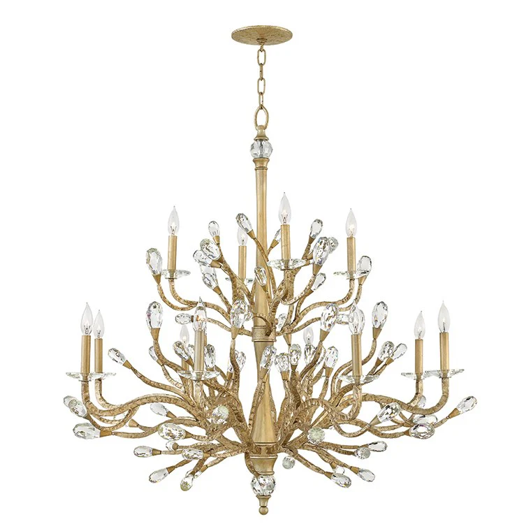 Eve Twelve-Light Two-Tier Chandelier - Frankwebs