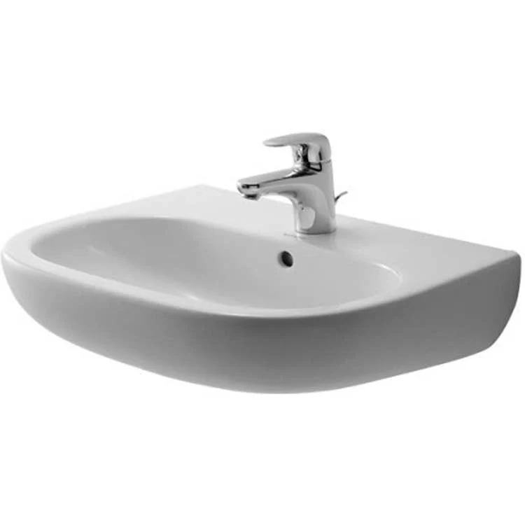 Lavatory Sink D-Code Wall Mount with Overflow 16-7/8 x 21-5/8 Inch Rectangle White 1 Hole - Frankwebs