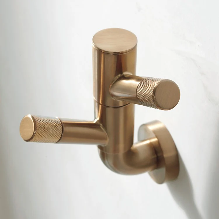 Litze Double Robe Hook with Knurling - Frankwebs