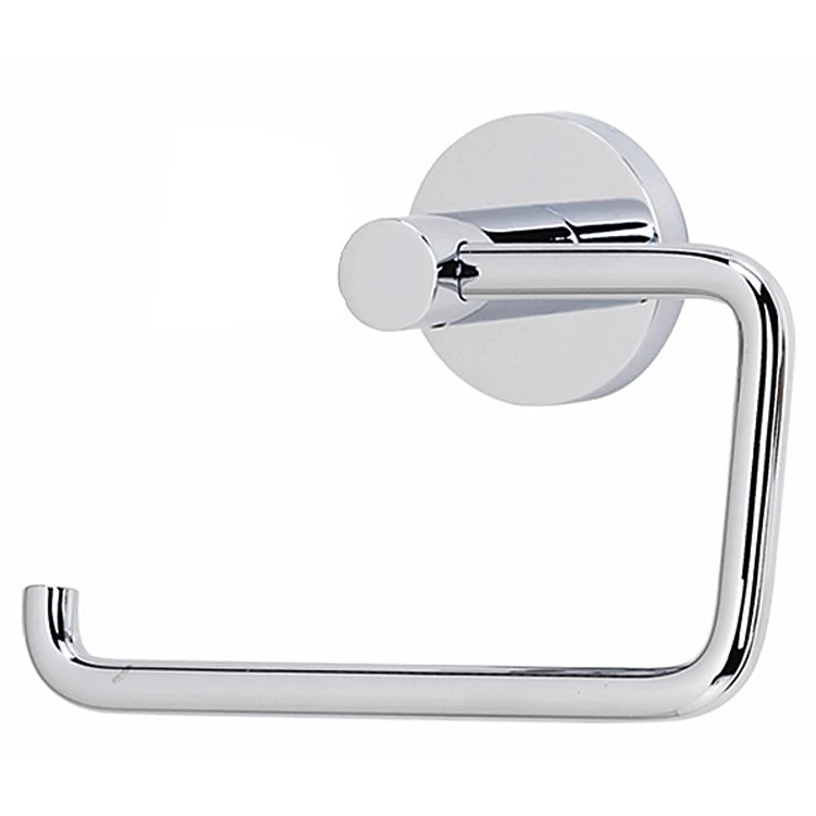 Toilet Paper Holder Contemporary I Bath Single Post Polished Chrome Brass 5-1/2 Inch 2-3/8 Inch Wall Mount - Frankwebs