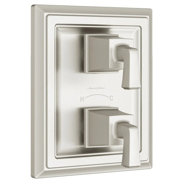 Valve Trim Town Square S Thermostat 2 Lever Brushed Nickel ADA for R520/R540/R522/R523 Valve - Frankwebs