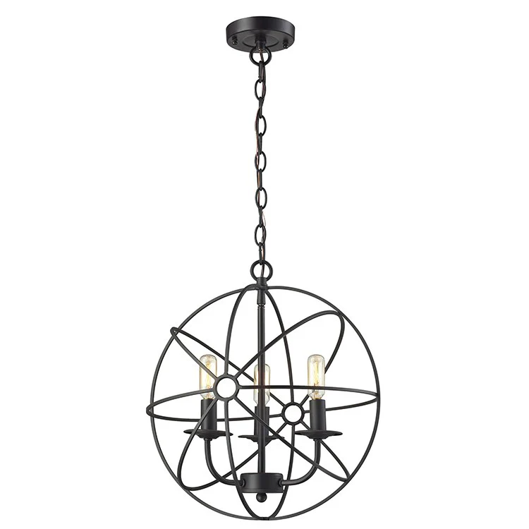 Yardley Three-Light Triangular Pan Pendant - Frankwebs