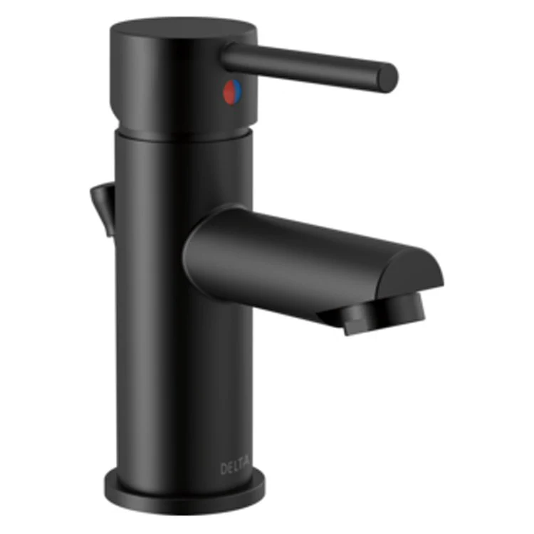 Lavatory Faucet Modern Project-Pack 4 Inch Spread 1 Lever ADA WaterSense Matte Black 1 Gallons per Minute Metal Pop-up - Frankwebs