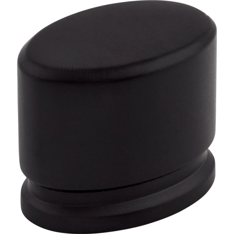 Knob Sanctuary Oval Flat Black Zinc Alloy 1-3/8 Inch - Frankwebs