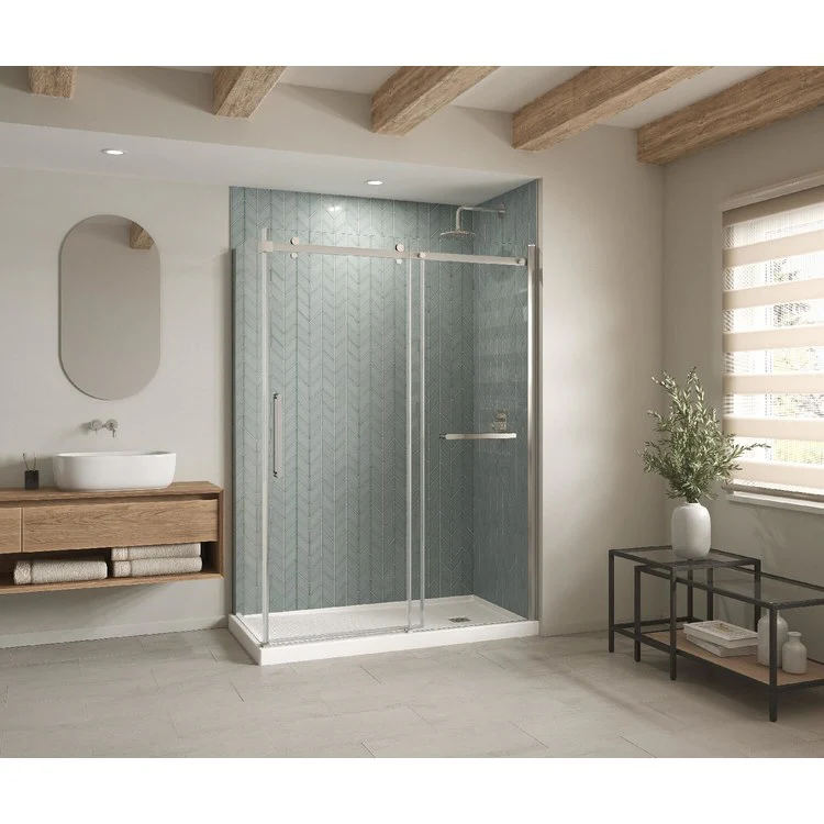 Shower Base B3 Corner Right Stabili-T Square Drain White 60 x 34 Inch Acrylic - Frankwebs