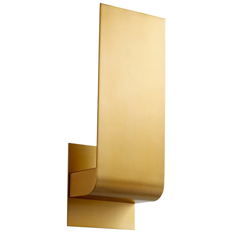 Halo Single-Light Small Wall Sconce - Aged Brass - Frankwebs