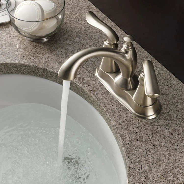 Linden Two Handle Centerset Bathroom Faucet with Drain - Frankwebs