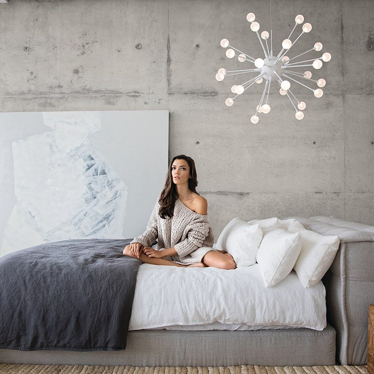Impulse Thirty-Light Single-Tier LED Chandelier - Frankwebs