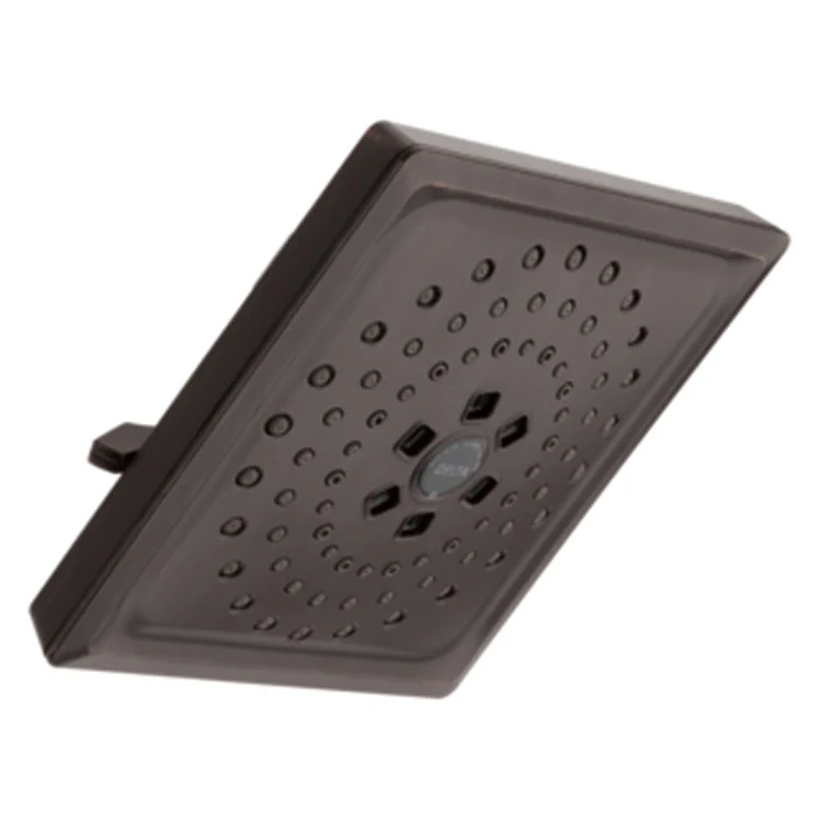 Showerhead Universal Showering Components 3 Function Square Raincan with H2Okinetic Technology Matte Black 7-5/8 Inch 1.75 Gallons per Minute H2Okinetic Full Body Pause - Frankwebs