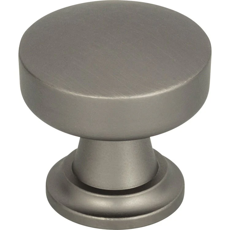 Knob Atlas Browning Round Brushed Nickel Zinc Alloy 1-1/4 Inch - Frankwebs