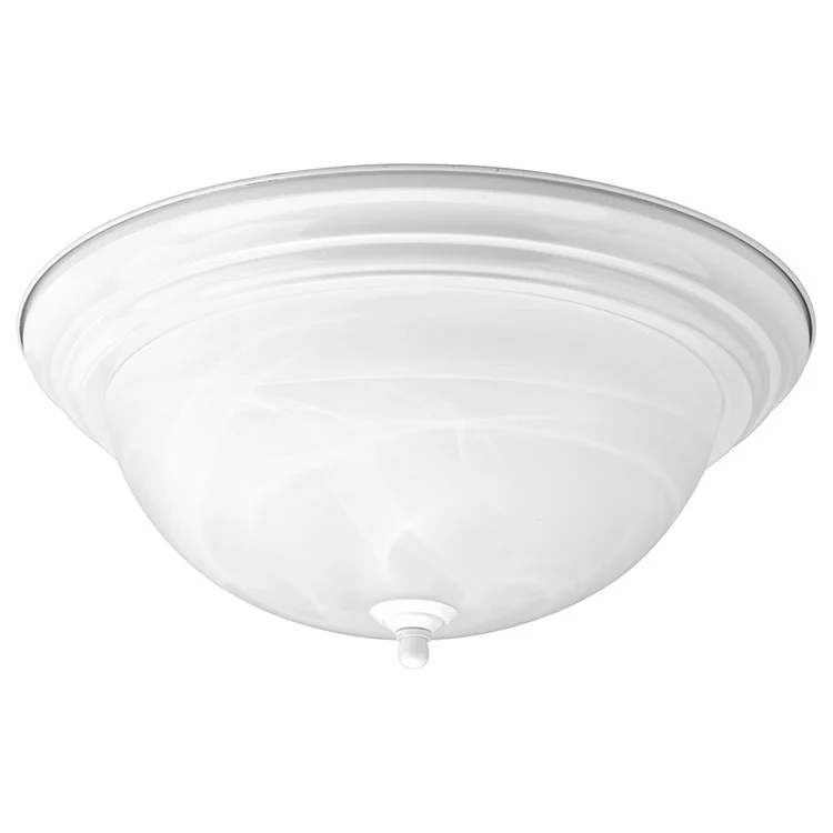 Melon Three-Light Flush Mount Ceiling Light with Alabaster Glass - Frankwebs