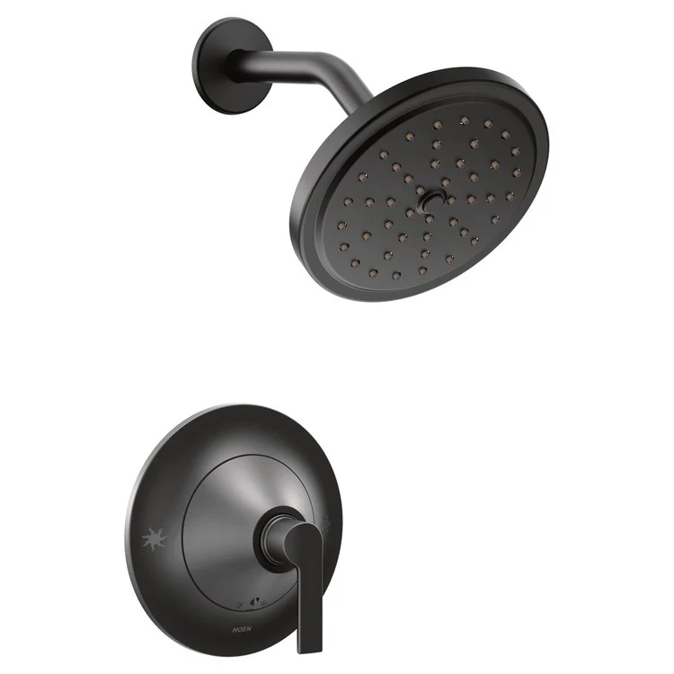 Shower Trim Doux Posi-Temp Eco-Performance 1 Lever Matte Black ADA 1.75 Gallons per Minute 1 Function Rainshower - Frankwebs