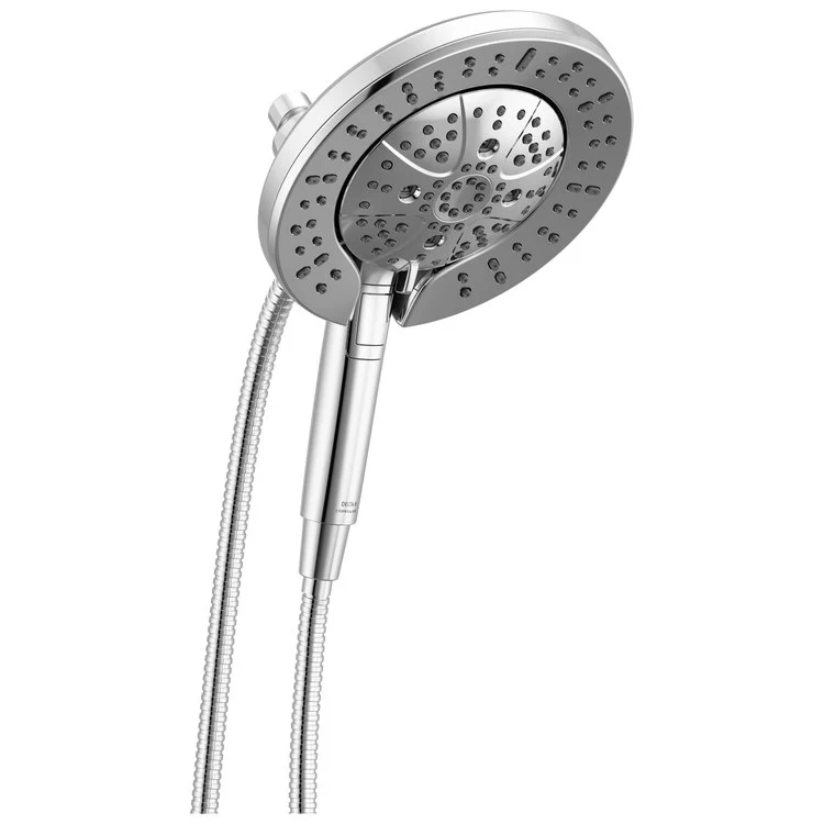 Handshower Combination Universal Showering Components In2ition 2-In-1 7 Functions Lumicoat Polished Nickel WaterSense MagnaTite Docking 7-7/8 Inch Stretchable Metal Hose 60-82 Inch 1.75 Gallons per Minute - Frankwebs