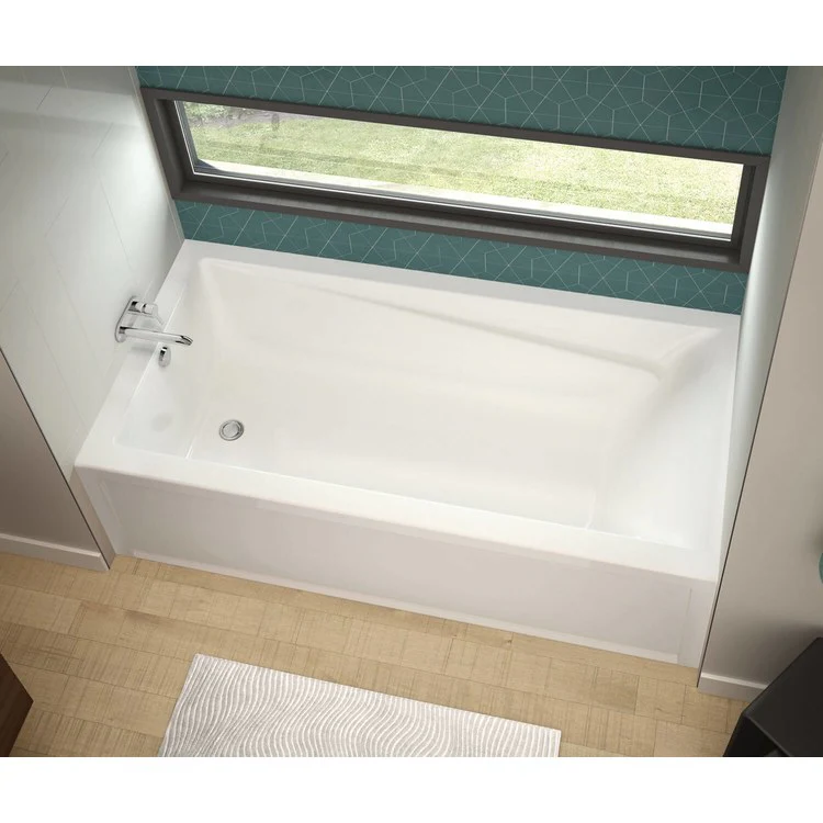 Tub Exhibit IFS AFR 72 x 42 Inch Alcove Aeroeffect Left Hand White Acrylic - Frankwebs