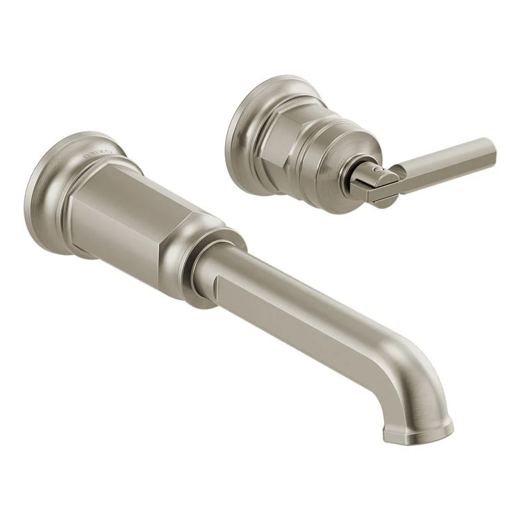 Lavatory Faucet Invari Wall Mount Less Handle ADA WaterSense Brilliance Luxe Gold 1.5 Gallons per Minute 2 Hole - Frankwebs