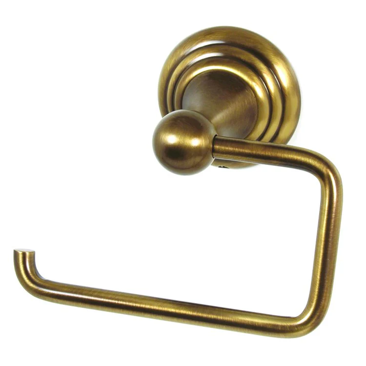 Toilet Paper Holder Embassy Bath Single Post Unlacquered Brass 5-1/2 Inch 3-1/4 Inch Wall Mount - Frankwebs