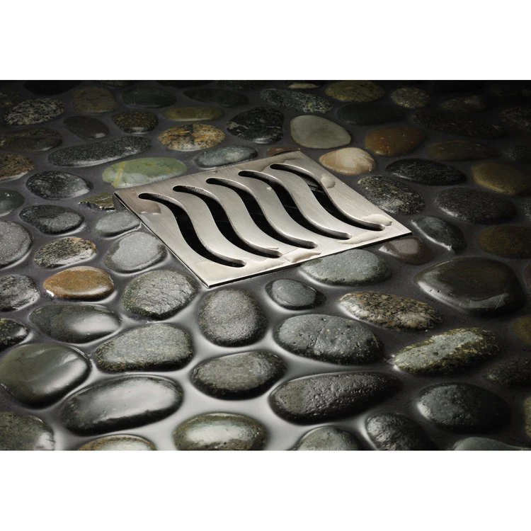 Drain Grid StyleDrain Wave Trim Only 5-1/4 Inch Polished Nickel Brass for 9177 9177-BFA 9177/BFP 9178/9178-UG-2 - Frankwebs