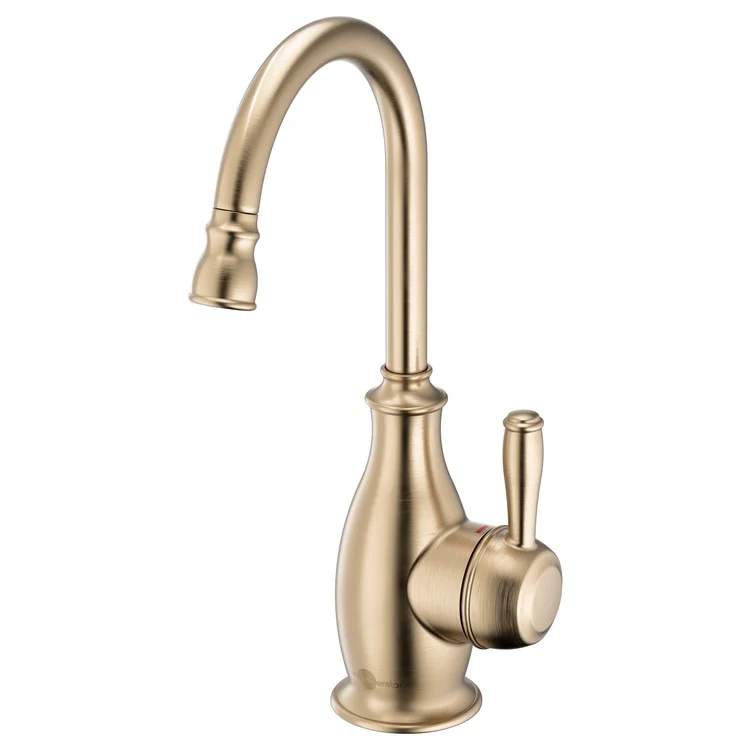 Hot Water Dispenser Showroom Traditional 2010 Instant 1 Lever ADA Gooseneck Swivel 360 DEG Brushed Bronze - Frankwebs