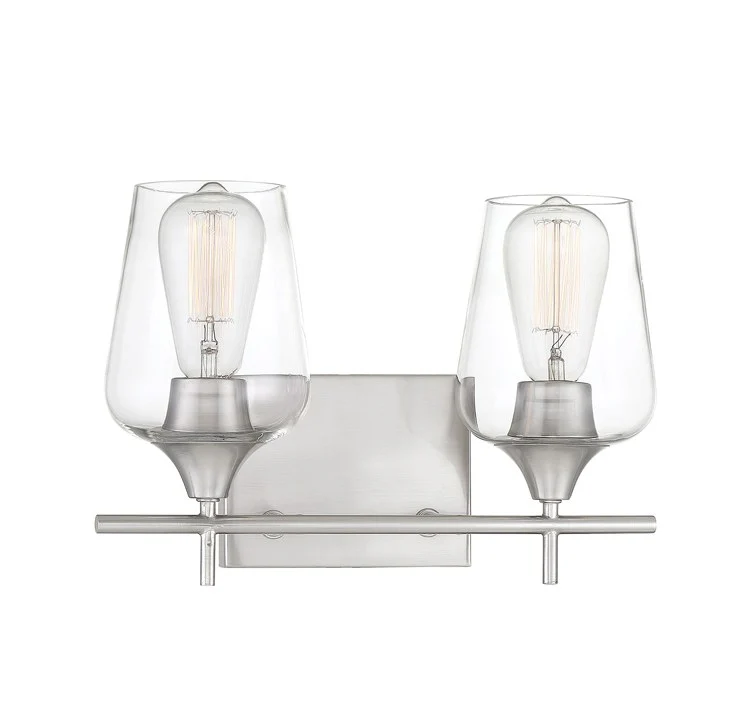 Octave Two-Light Bathroom Vanity Fixture - Frankwebs