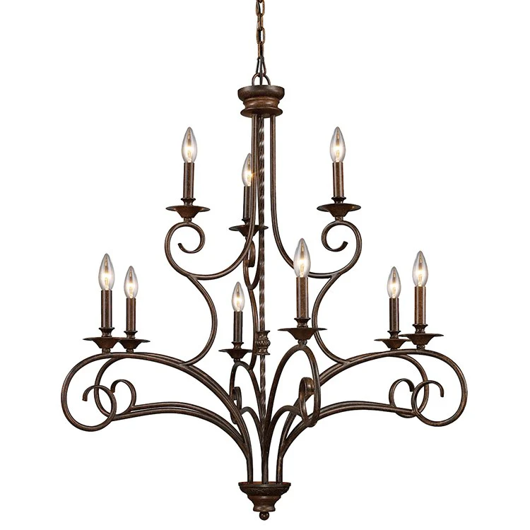 Gloucester Nine-Light Two-Tier Chandelier - Frankwebs