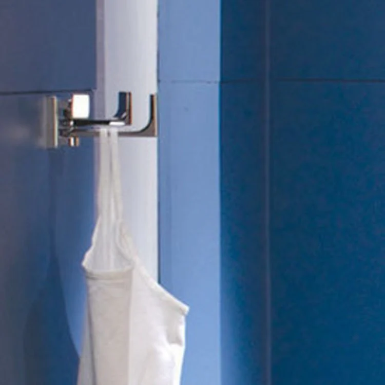 Robe Hook Frame Triple Pivoting Polished Chrome 2-1/16 Inch 3-13/16 Inch Wall Mount Brass - Frankwebs