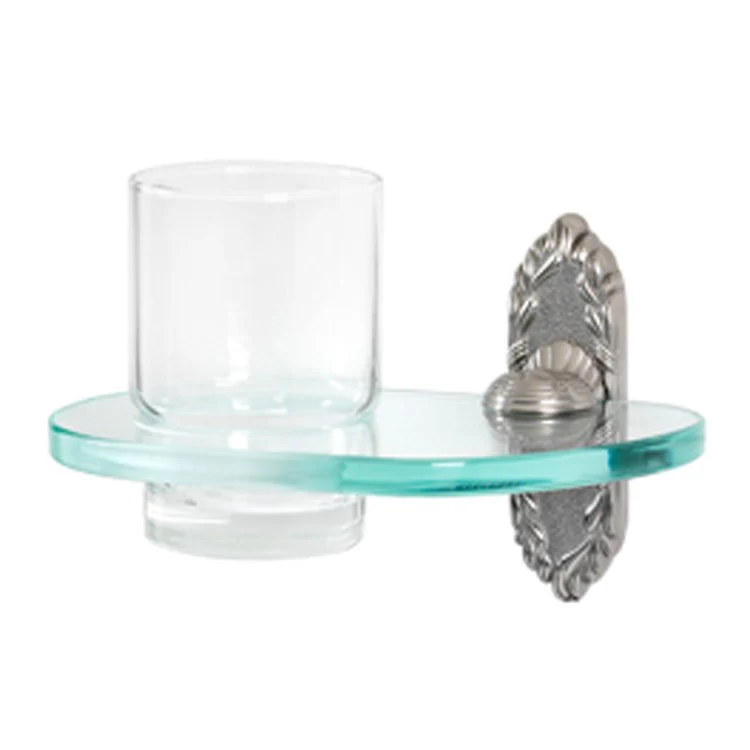 Tumbler Holder Ribbon & Reed Bath Polished Brass Includes Tumbler Wall Mount Brass/Glass 5 x 6-3/4 Inch - Frankwebs