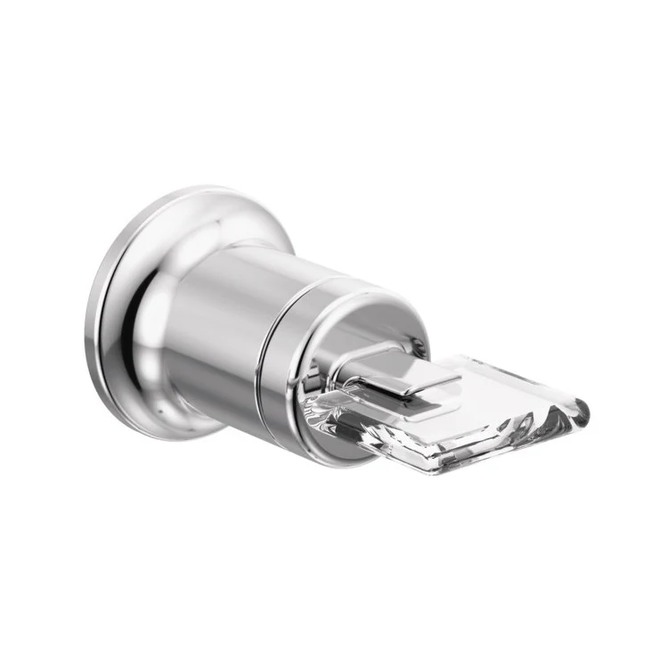 Handle Kit Allaria Zinc 2 Knob Polished Chrome / Clear Acrylic ADA for Wall Mount Lavatory - Frankwebs