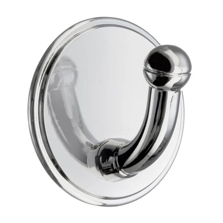 Hook Single Chrome 2 x 3/4 x 2 Inch 2 Inch Wall Mount Metal - Frankwebs