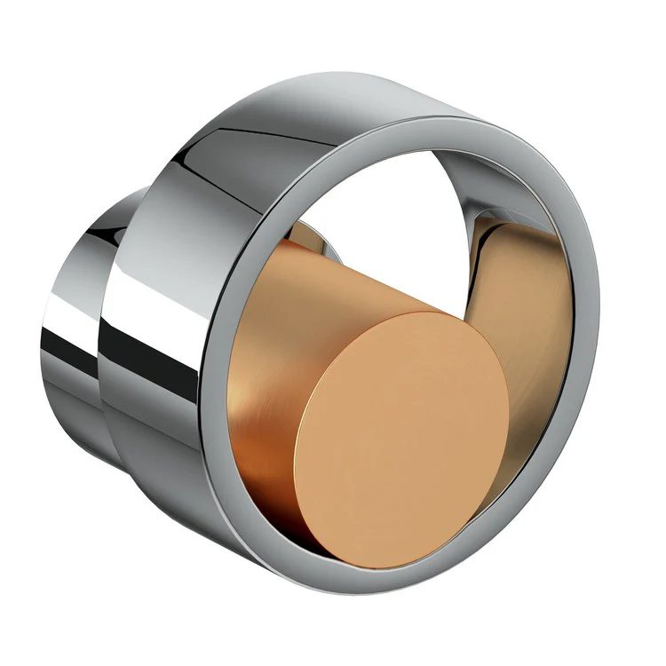 Volume Control Trim Eclissi with Diverter 1 Circular Handle Matte Black/Satin Nickel - Frankwebs