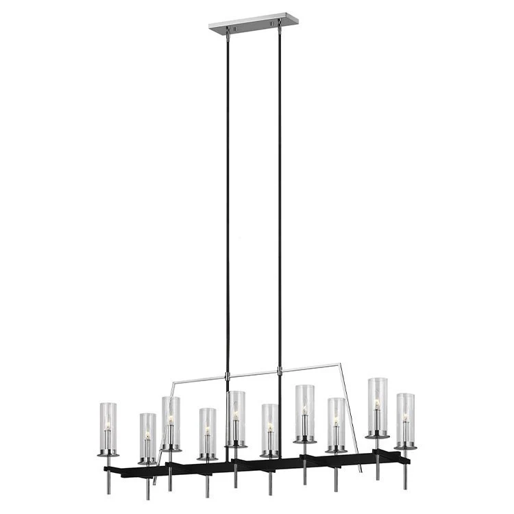 Broderick Ten-Light Linear Chandelier - Frankwebs