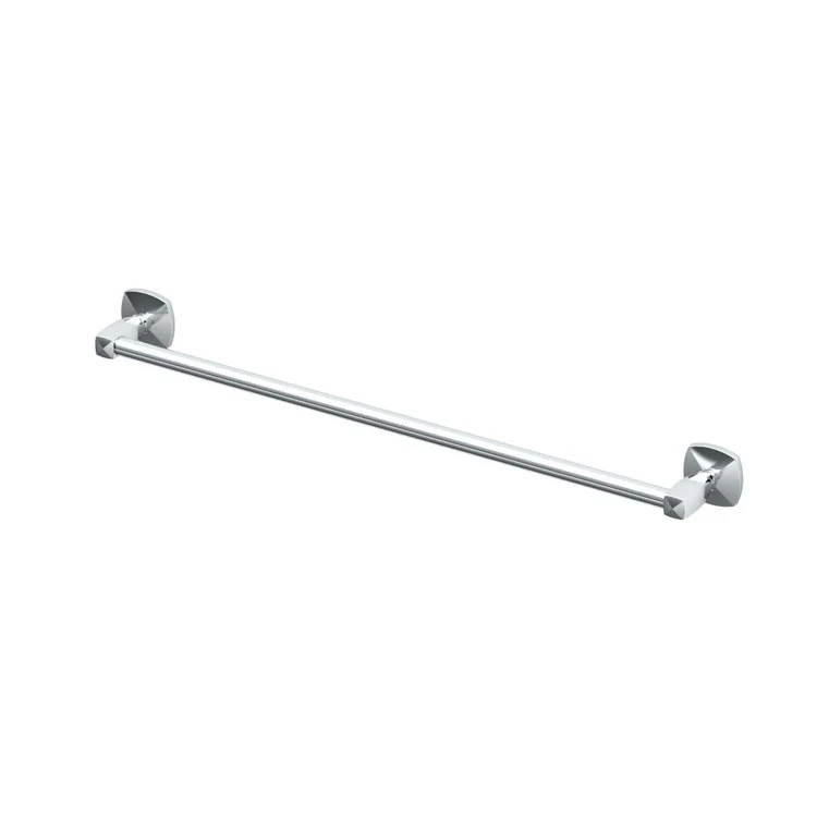 Towel Bar Jewel 24 Inch Chrome Wall Mount Metal - Frankwebs