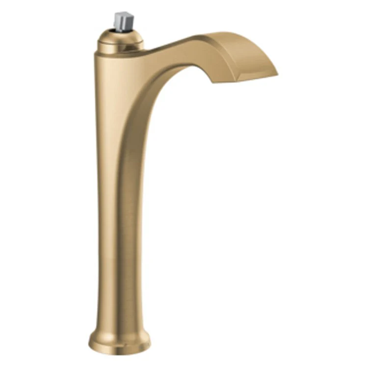 Vessel Faucet Dorval Less Handle ADA WaterSense Brilliance Champagne Bronze 1.2 Gallons per Minute High Arc - Frankwebs