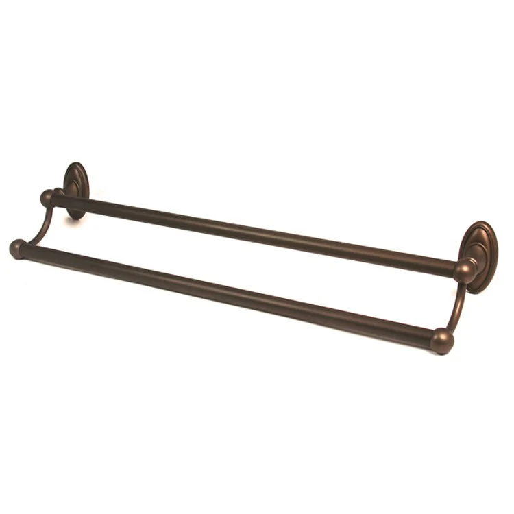 Towel Bar Classic Traditional Bath 30 Inch Double Chocolate Bronze Brass 5-5/8 Inch - Frankwebs