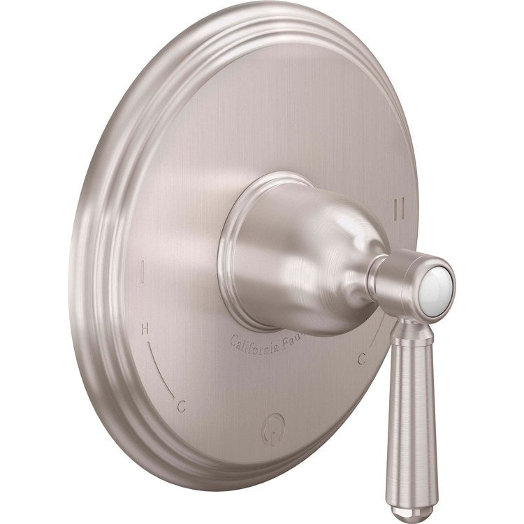 Pressure Balance Valve Trim Montecito Dual 1 Lever Antique Brass Flat - Frankwebs