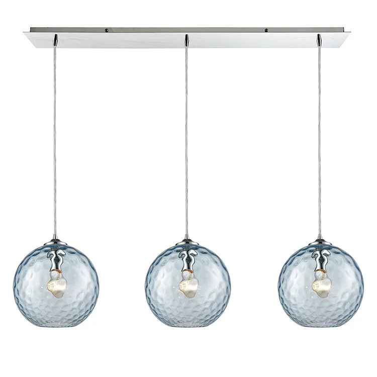 Watersphere Three-Light Linear Pendant - Frankwebs