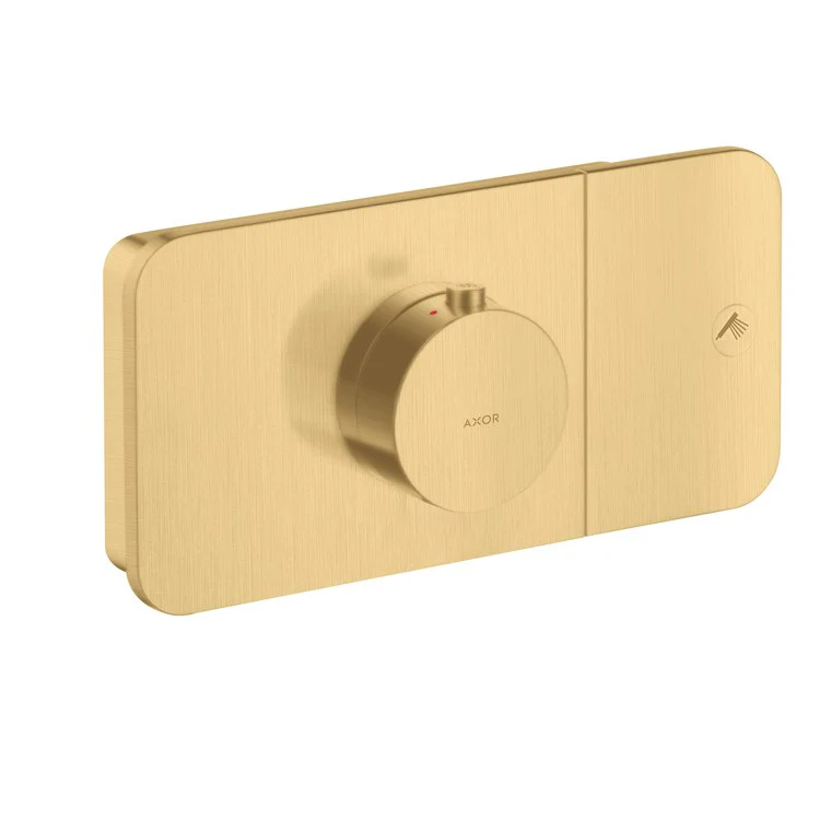 Thermostatic Trim One Module 1 Function 1 Knob Brushed Gold Optic for Requires Rough 45710181 - Frankwebs