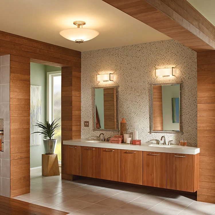 Crescent View Three-Light Linear Bathroom Vanity Fixture - Frankwebs