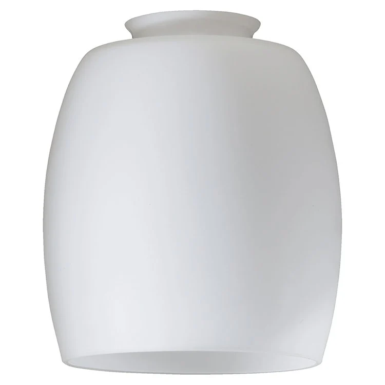 Replacement Satin Opal Glass Barrel Shade with 2.25