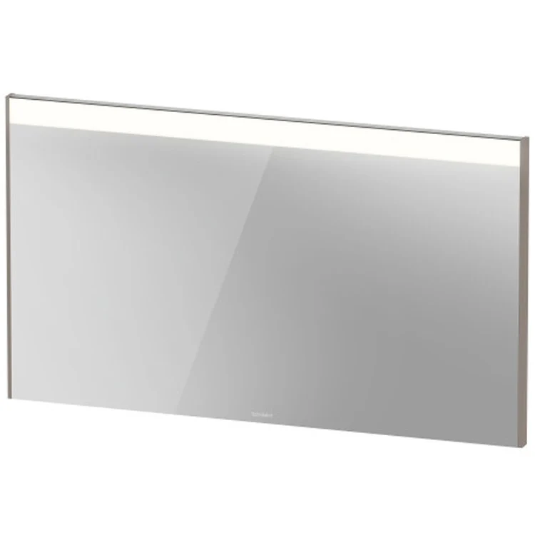 Mirror Brioso 27-1/2 x 48 Inch Taupe Matte with Lighting Rectangle 1-3/4 Inch - Frankwebs