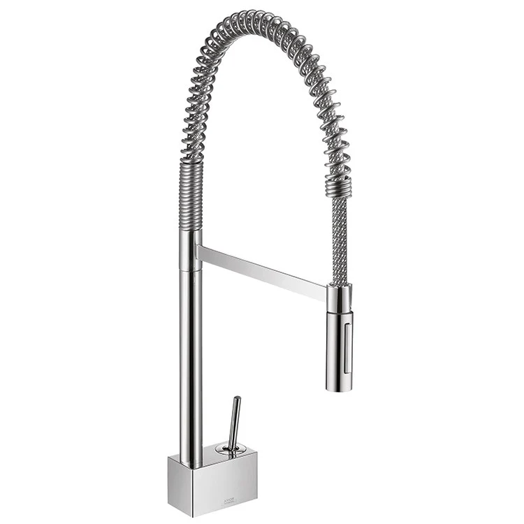 AXOR Starck Semi-Pro Kitchen Faucet with Pull-Out Spring Spout and Locking Spray Diverter - Frankwebs