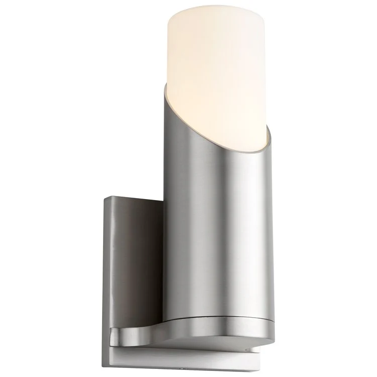 Ellipse Single-Light Wall Sconce with Acrylic Shade- - Satin Nickel - Frankwebs