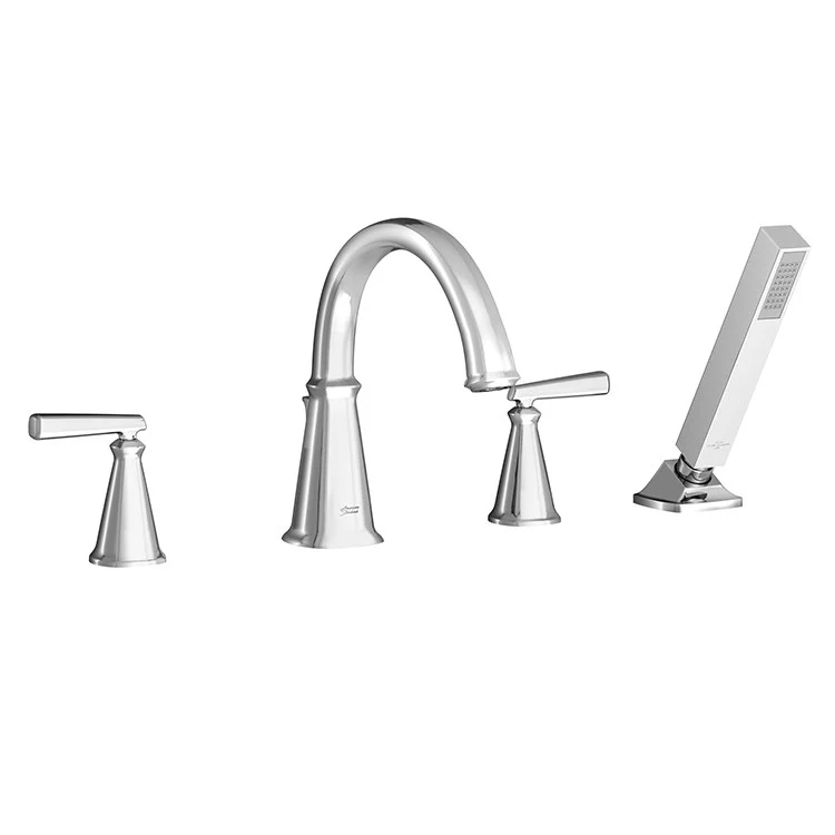 Edgemere Two Handle Roman Tub Faucet with Handshower for Flash Valve - Frankwebs