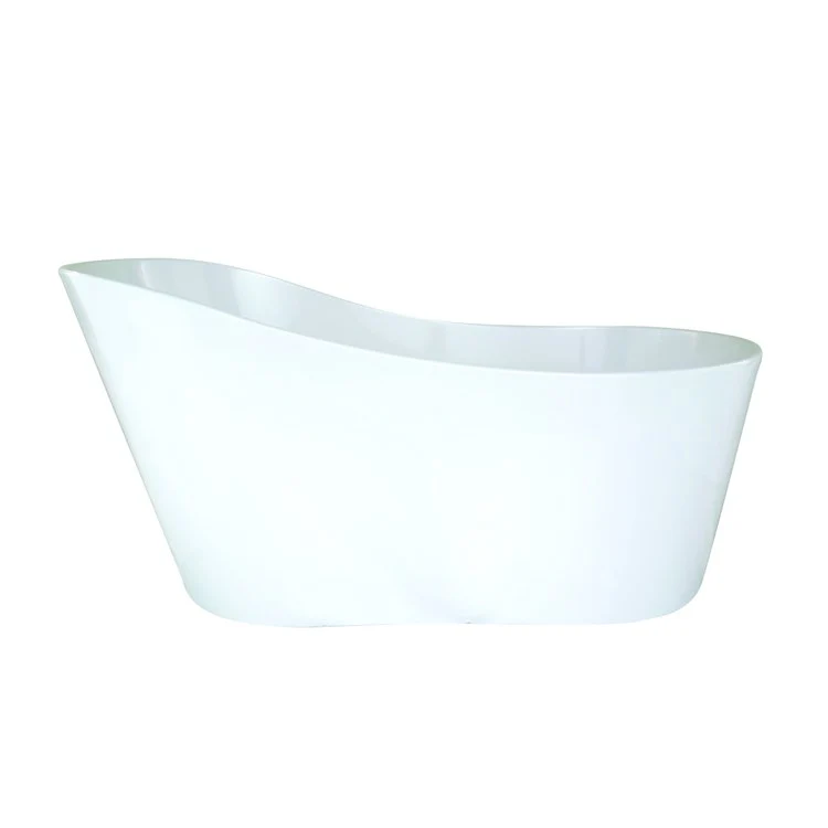 Soaking Tub Metro Collection Rodeo 61 x 32 Inch Freestanding Tub Only End White Hydroluxe SS - Frankwebs