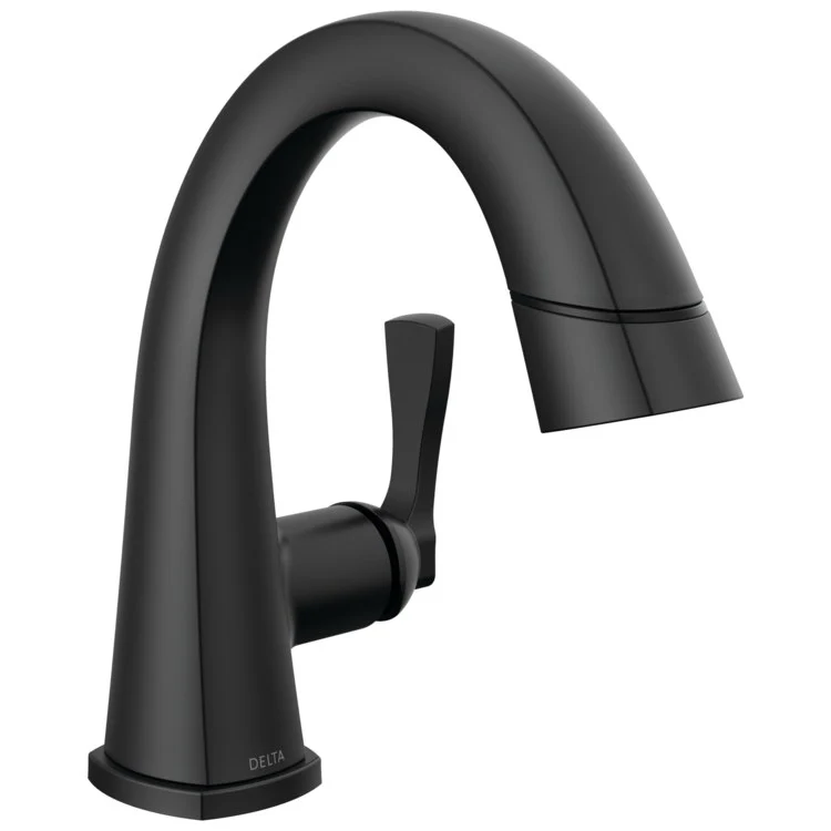 Lavatory Faucet Stryke 1 Lever ADA WaterSense Matte Black Pull Down 1.2 Gallons per Minute - Frankwebs